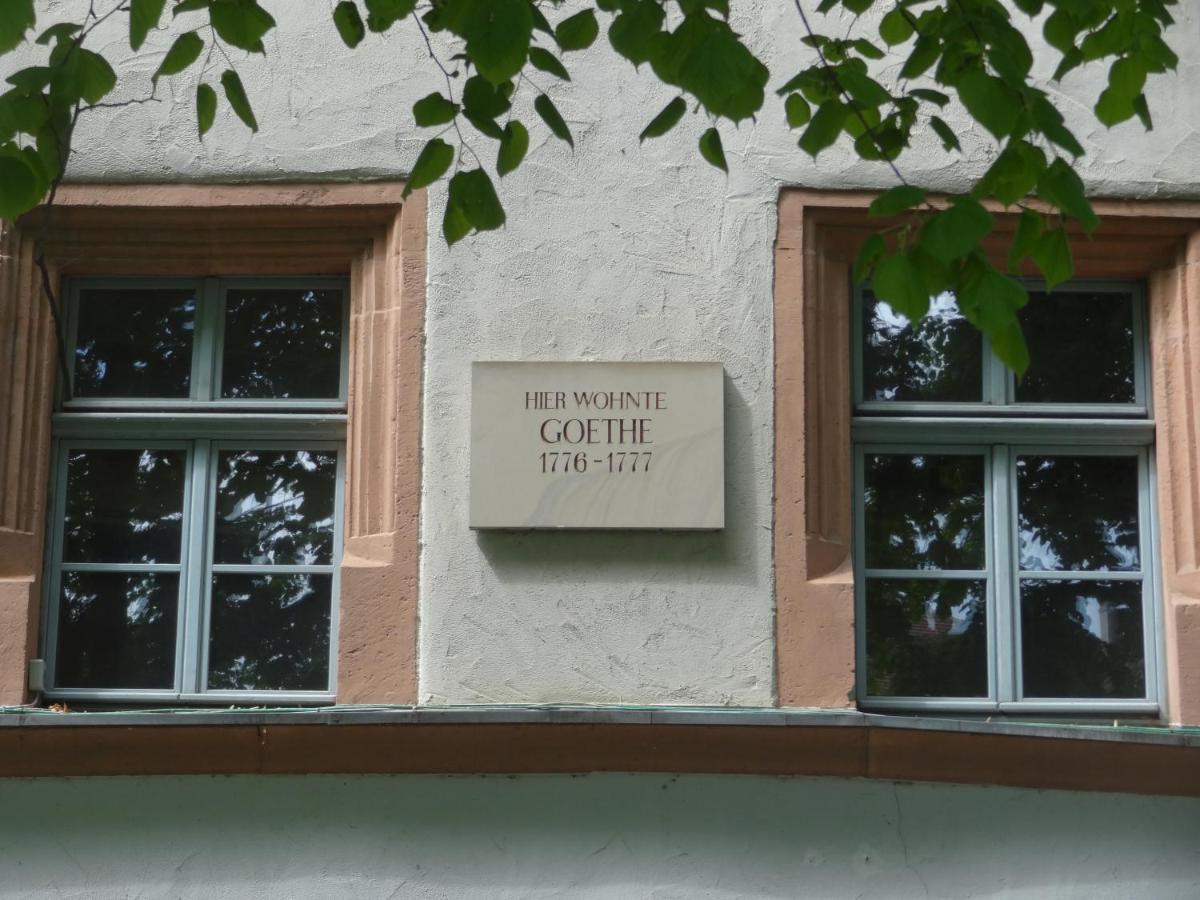 "Goethezimmer" Ferienwohnung Und Zimmer Am Burgplatz Weimar  Dış mekan fotoğraf